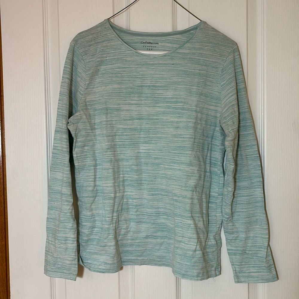 Light blue, long sleeve shirt, size M